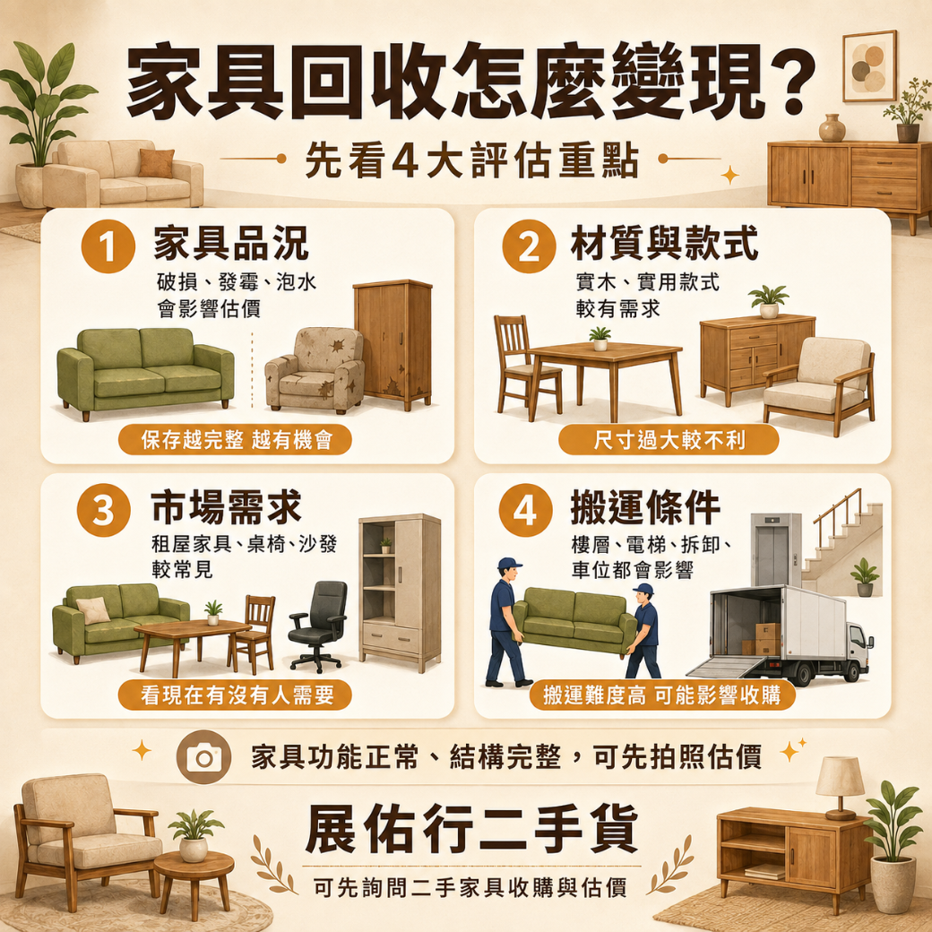 台南家具回收 家具回收變現重點