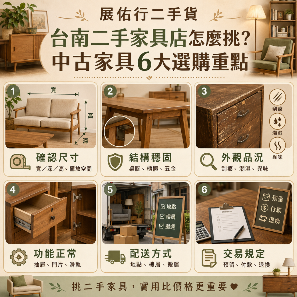 台南二手家具店 二手家具怎麼挑選