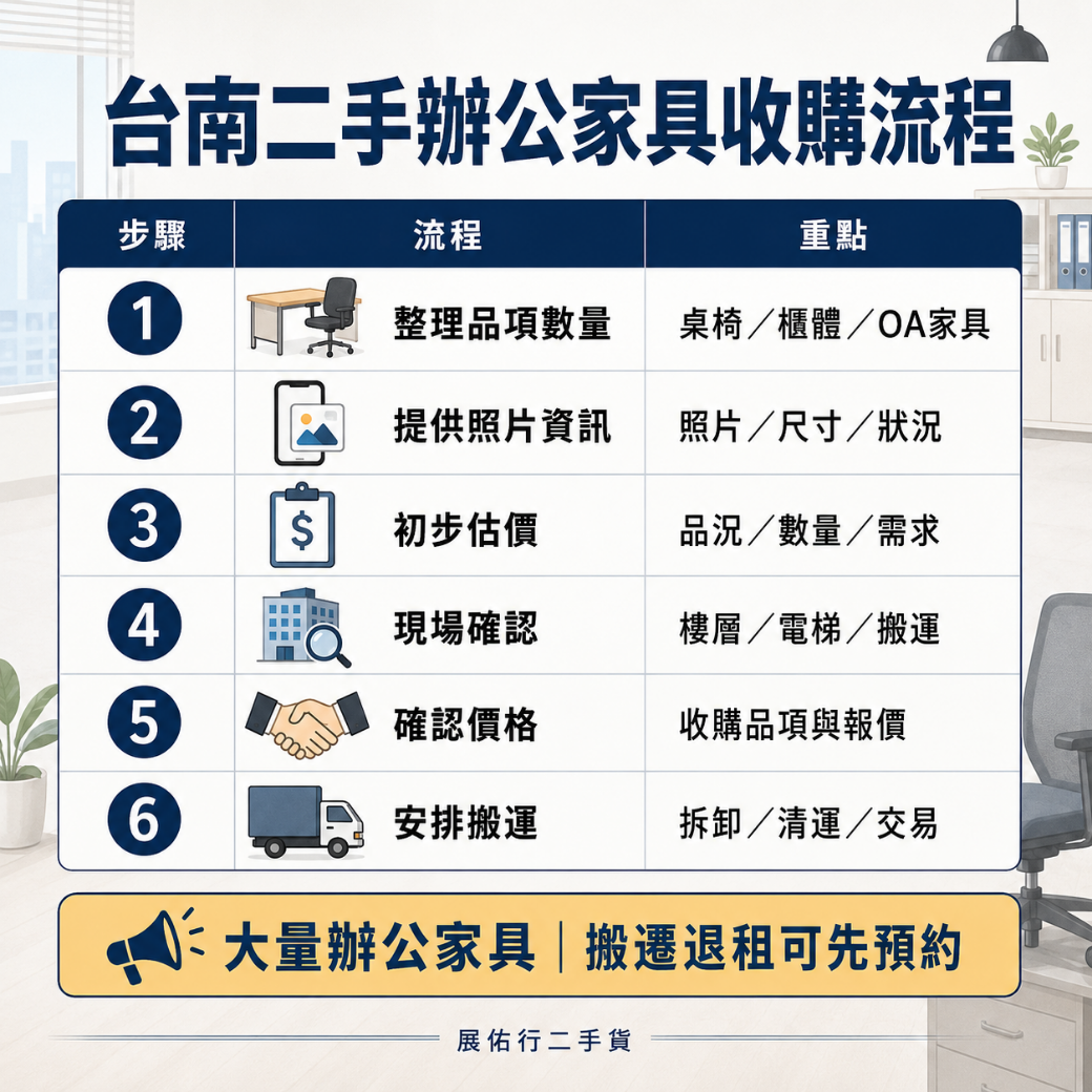 台南二手辦公家具收購 台南二手辦公家具收購流程