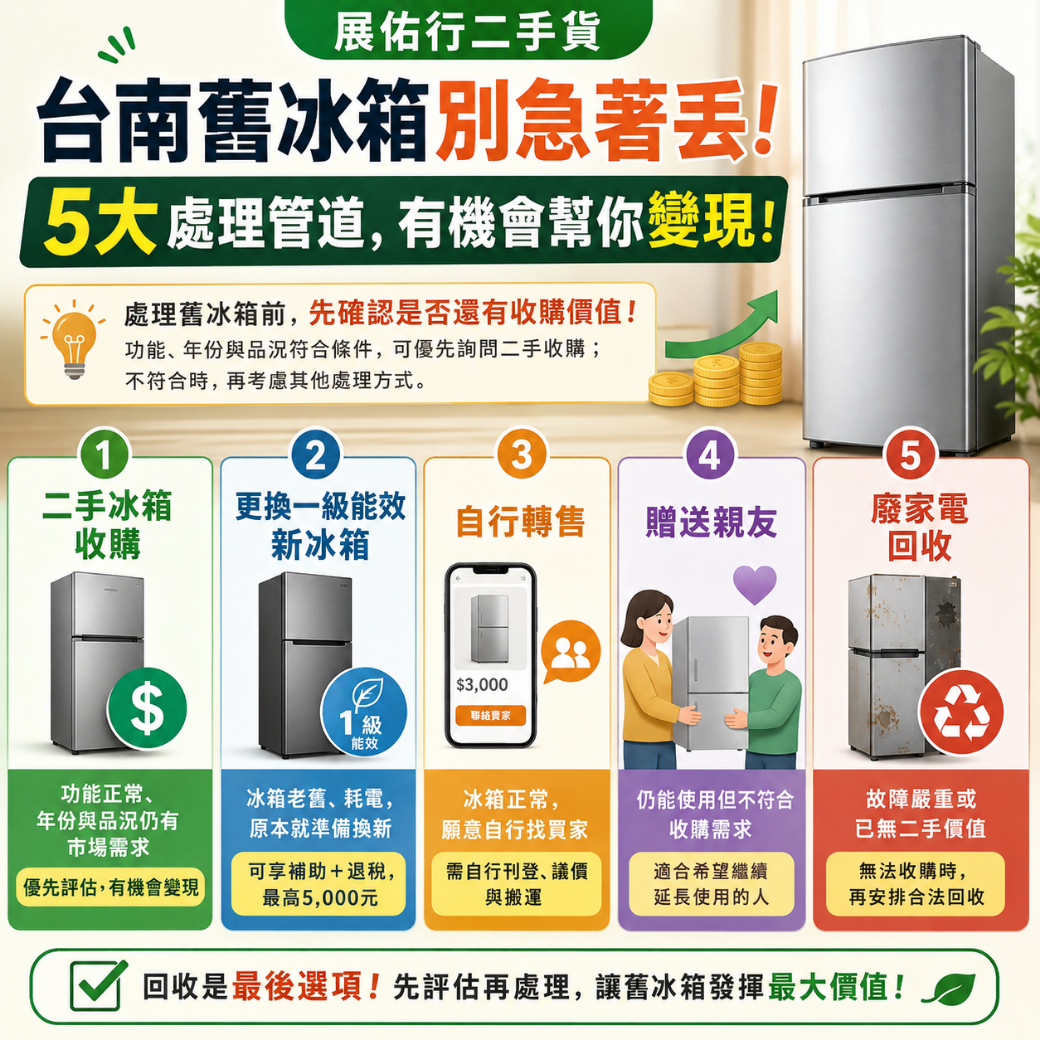 台南二手冰箱收購 二手冰箱收購管道