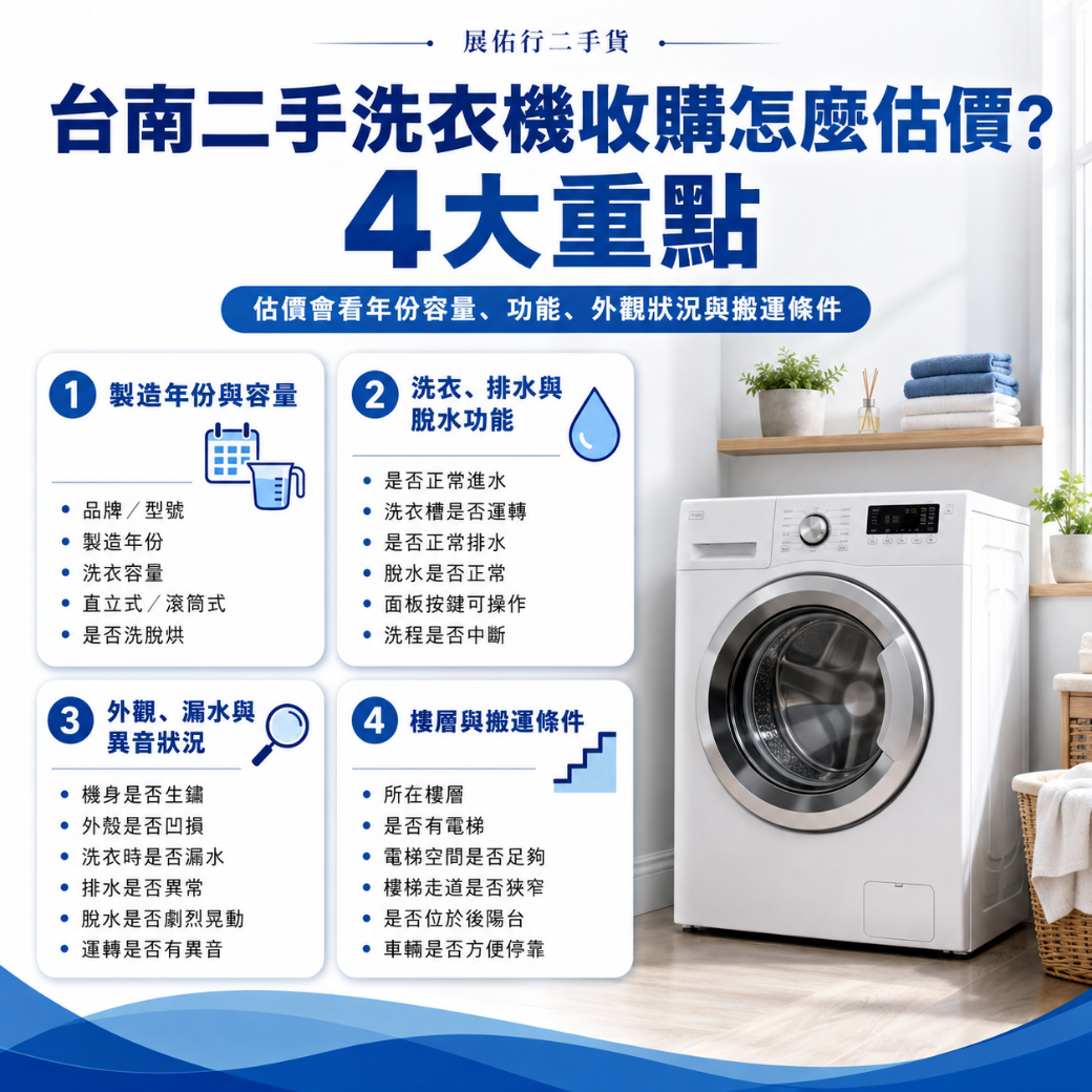 台南二手洗衣機收購 二手洗衣機收購價格