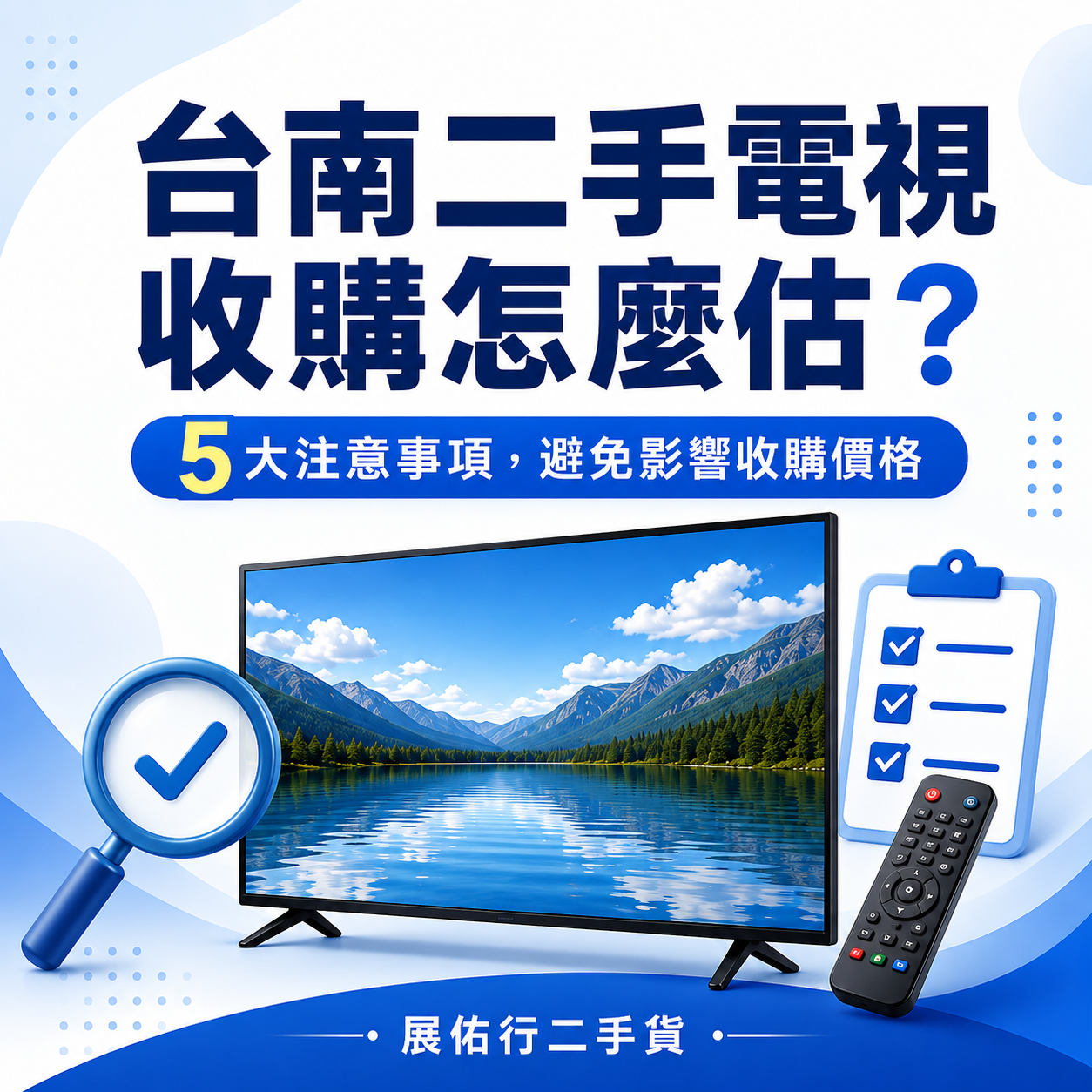 台南二手電視收購怎麼估？5大注意事項，避免影響收購價格